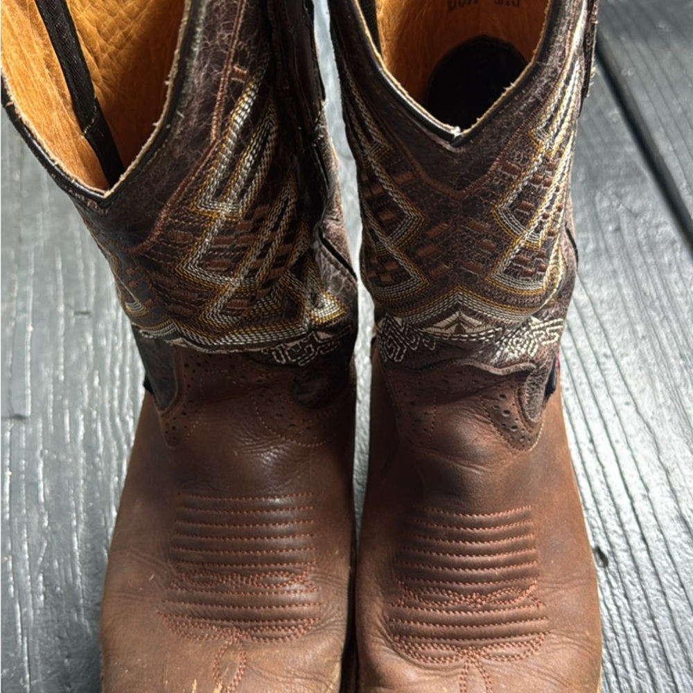 Brown Leather Western Boots